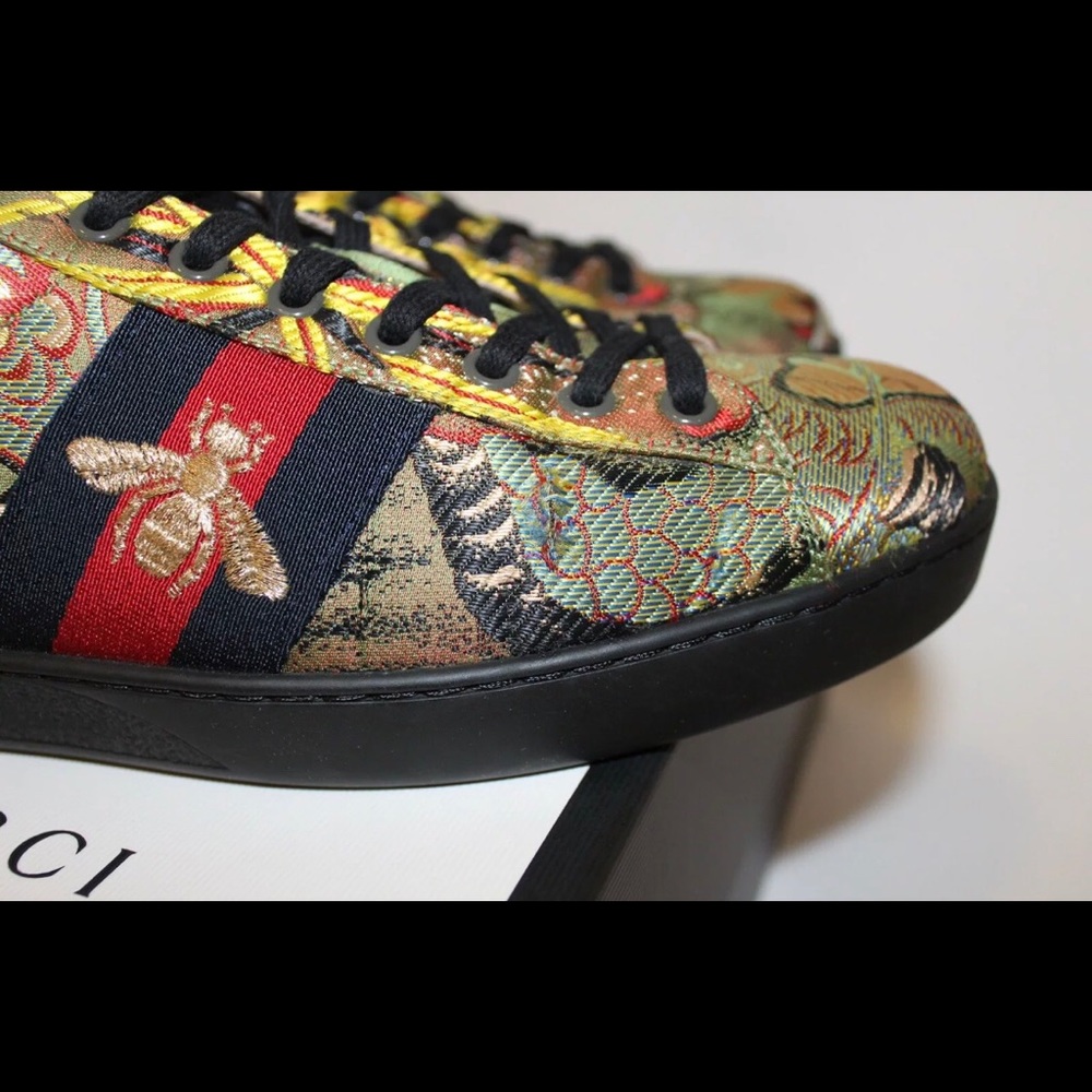 Gucci Ace Tiger Jacquard Baroque Men’s Sneakers
